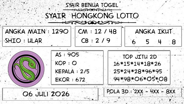 Prediksi Hongkong Lotto