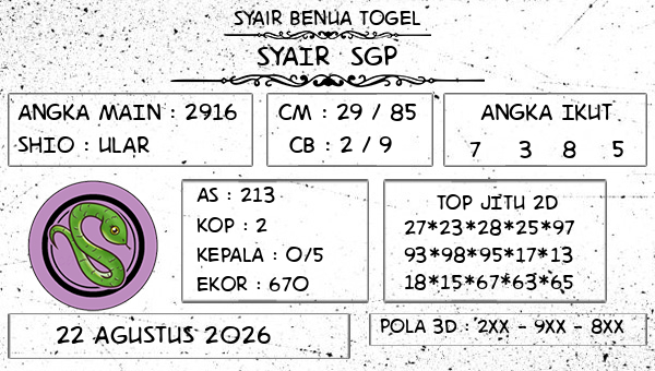 Prediksi SGP