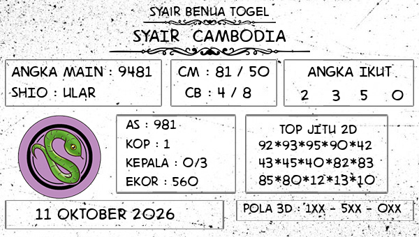 Prediksi Cambodia