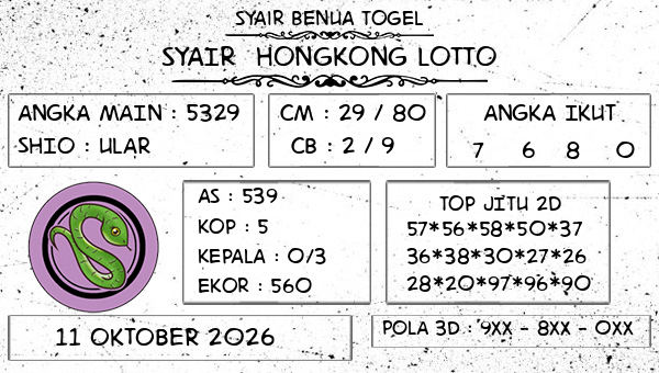 Prediksi Hongkong Lotto